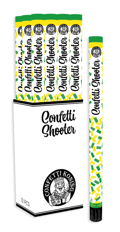 Confetti Shooter Green Yellow 80 cm
